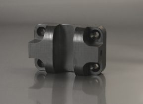 Supporto per porte celle refrigeranti in POM nero | Setecs